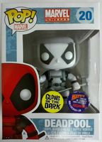 20 B&W Glow in the Dark Deadpool Matts Cavalcade of Comics Deadpool Funko pop