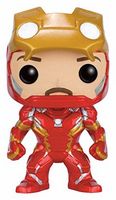 136 Hot Topic Exclusive Unmasked Iron Man Marvel Comics Funko pop