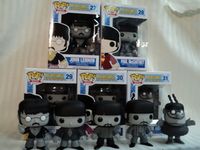 0 Beatles B&W 5 PC Vinyl Figure Color Reject Set Rocks Funko pop