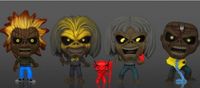 0 Iron Maiden Glow in the Dark 4 Pack: Rocks Funko pop