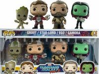 0 Groot,Star lord, Ego and Glamora Costco Marvel Comics Funko pop