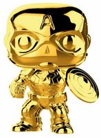 377 Gold Chrome Captain America Marvel Comics Funko pop