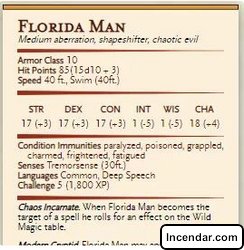 Battle the Infamous Florida Man in Dungeons & Dragons