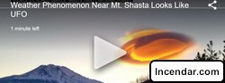 UFO Shaped Lenticular Cloud Spotted Near Mt. Shasta