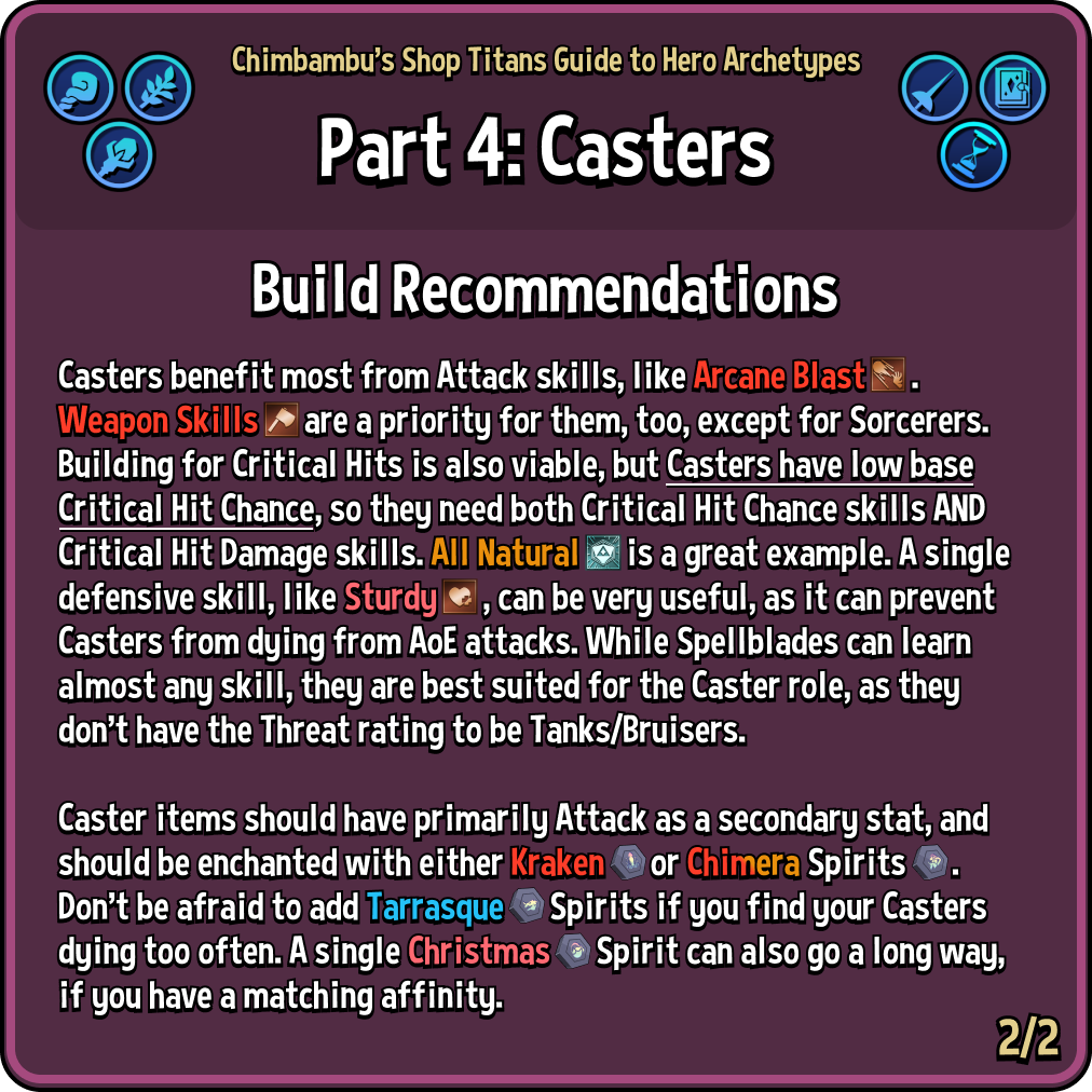 Shop Titans Game Caster Mage hero builds visual guide image 2